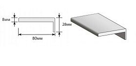 Наличник Т Прямоугольный для дверей Браво, Cream